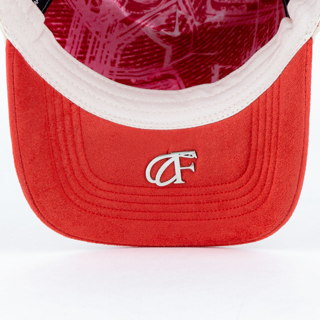 GORRA CAPS FANS SOX BEIGE ROJO