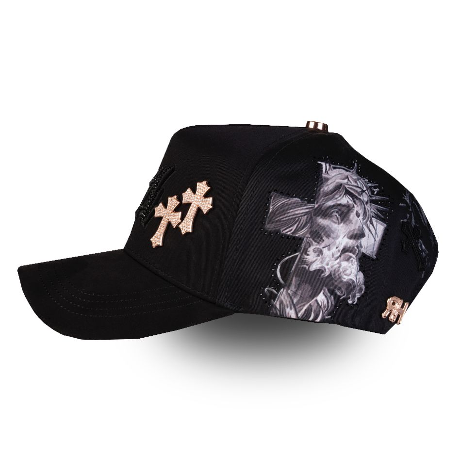 GORRA RICO HATS LA CROSES GOLD BLACK